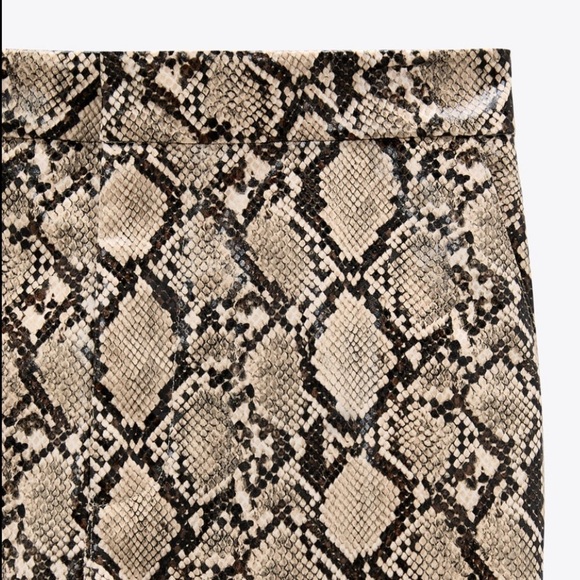 ZARA BNWT Snake Print Pants - Picture 2 of 3